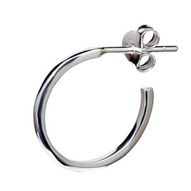 [Blue Gems] 片耳 Single Silver Earrings Hoop Simple; amthks – 030