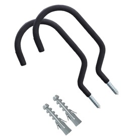 COHEALI 2 Sets Heavy Duty Bike Storage Hooks Wall Mount Hanger for Bikes Durable Construction for Garage and Home Organization Includes Expansion Tubes