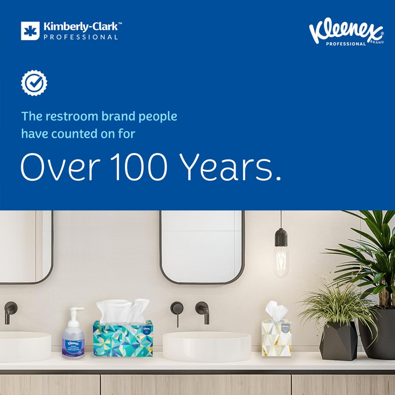 KLEENEX Pop-Up Box Hand Towels, Paper, 9 x 10-1/2, 120/pack