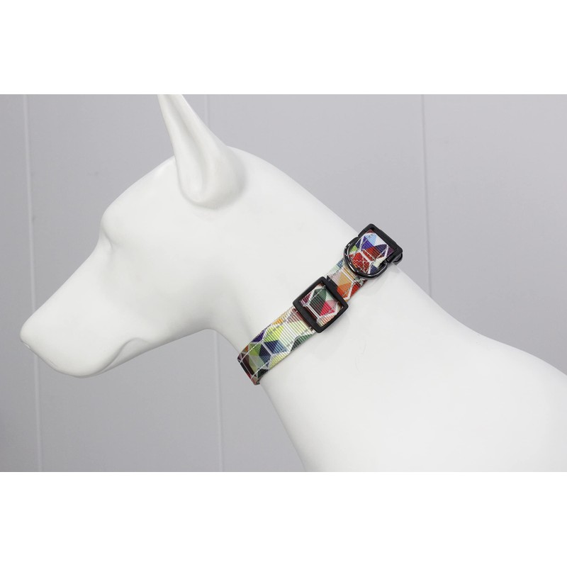 Cosyhomelondon adjustableCollar with Patternsa and reflective lines, Soft Comfy Pet