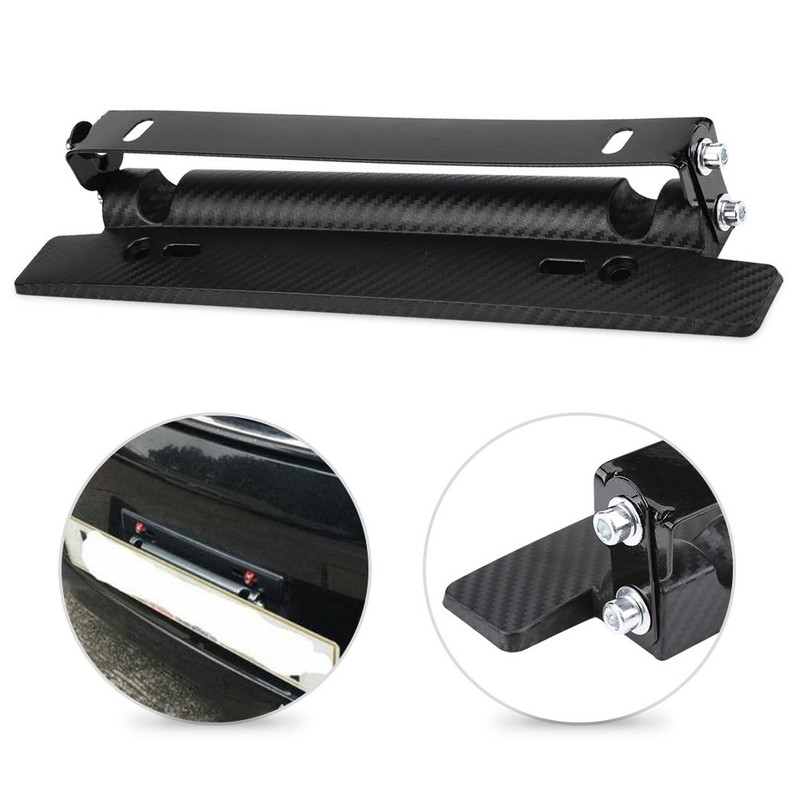 Qiilu Flip-Up License Plate Holder, License Plate Frame Holder Bracket