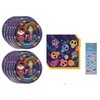 Coco Party Supplies Bundle includes 16 Lunch Paper Plates, 16