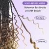 Mebeli Goddess box braids Crochet Hair,10inch Pre Looped Crochet Boho