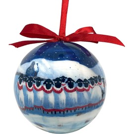 Sheep Christmas Bauble by Thomas Joseph - Ornament Ball Tree Decoration - We Wish Ewe A Merry Christmas
