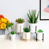 SIEBOLD Gold pencil cup Sturdy metal frame with white ceramic