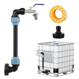 IBC Schwanenhals 3/4" Auslaufhahn,IBC Tank Schwanenhals S60x6 Wasserhahn Absperrhahn,IBC Adapter mit Schwanenhal Messing Wasserhah,IBC Tank Zubehör,IBC Containe für Regenwassertank Regenfas Wasserfaß