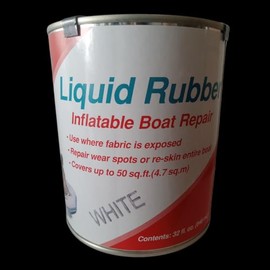 Inland Marine USA Liquid Rubber for Re-Skinning of Inflatable Boats and Dinghies (White)