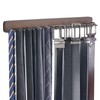 Mkono Tie Rack Wall Mounted Belt Hanger Holder Rustic Wood