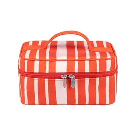Marimekko Tuttu Raide Cosmetic Bag, Red, Light Pink