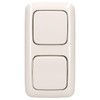 Busch-Jaeger Duro 2000 Complete Set Double Light Switch as Push