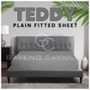 Teddy Bear Fleece Single Fitted Sheet, Single Bed Sheets Plain
