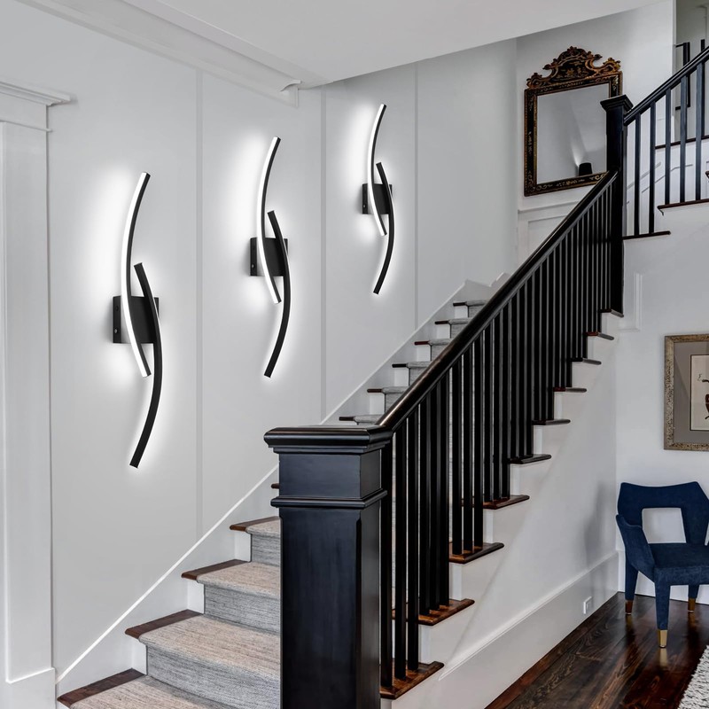 Sovinzert 15000mAh Battery Operated Wall Sconce,Black Wall Sconces with Remote