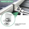 M METERXITY 8-Pack Solar Panel Mounting 30mm Z Clip Lightweight