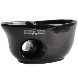 Golddachs Rasiermug Aus Keramik, schwarz