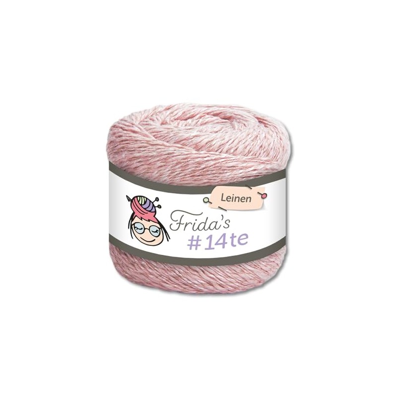 Frida's Wollhaus Frida's 100 g #14te Linen Summer Yarn, Crochet,
