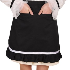 LIUXU Short Apron, Waist Apron, Adult, Children, Unisex, Simple, Half Body Type, Large Capacity Pockets, For Florists, Cafes, Cooking Classes, Home Use, Scandinavian Short Apron, Stylish, Costume