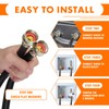 6FT Washing Machine Hoses Black Rubber Hot and Cold Water