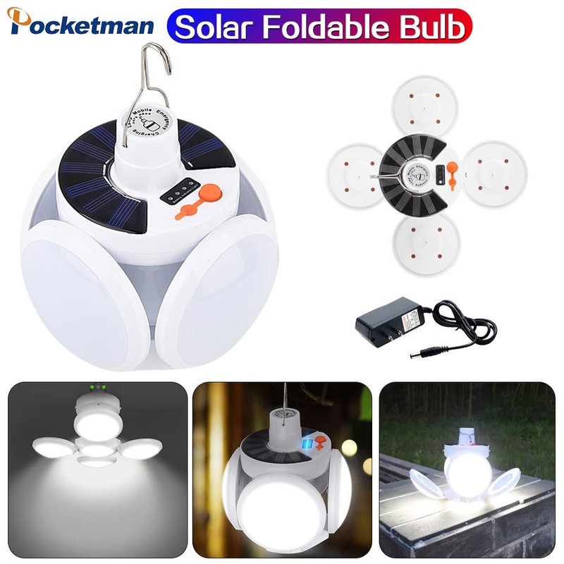 POCKETMAN Footable Solar Light, Fordable Camping Lamp for Outdoor Use,