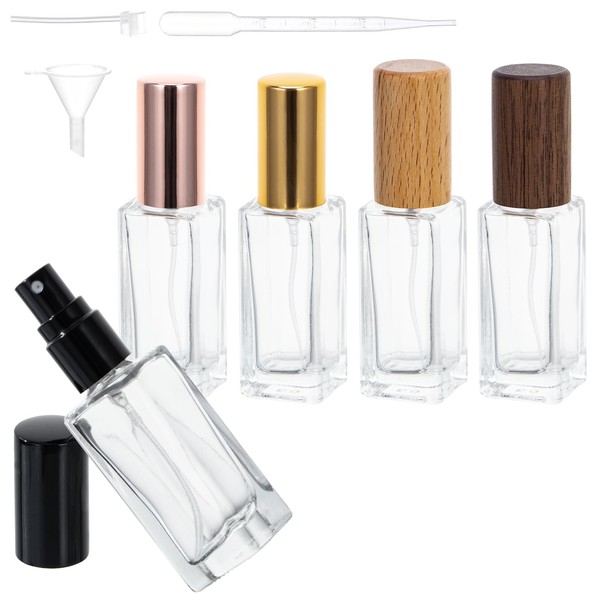 Beomeen 10ML Perfume Travel Refillable Spray Bottles 5Pcs Set, Mini
