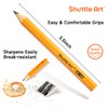 Shuttle Art 360 Pack #2 HB Golf Pencils, Wood-cased 3.5”