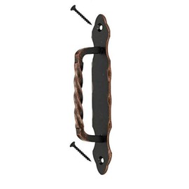KOTARBAU® Door Handle 190 mm Wrought Iron Door Handle Black Copper Gate Handle Steel Door Pull Handle Door Fitting Sliding Door