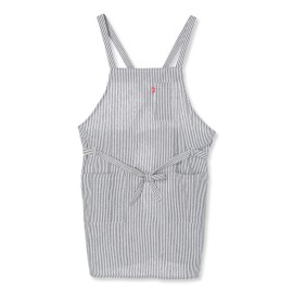 Edwin Hickory Apron with Front Ties and Side Pockets with Pen Insert, Navy, M - L, navy