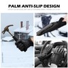 BISON DENIM Men's Leather Gloves, Warm Cashmere Lining, Windproof Gloves,