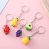 TENDYCOCO Cute Small 10 Piece Fruit Key Chain Key Ring