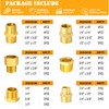 CAMNWAMN 66 PCS NPT Brass Pipe Fittings Assortment Kit, NPT