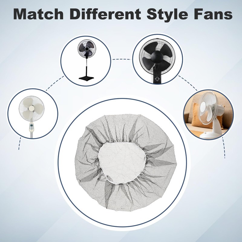 4 Pcs Fan Dust Cover 16"-19" Oscillating Fan Mesh Cover