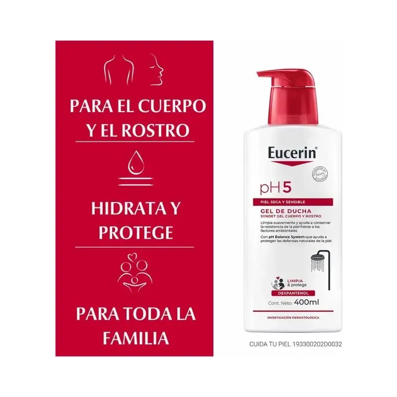 Gel Ph5 Syndet Piel Sensible 400ml Eucerin