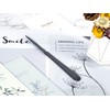 MUSROD 9" Black Metal Letter Opener with Minimalist Design, Safe