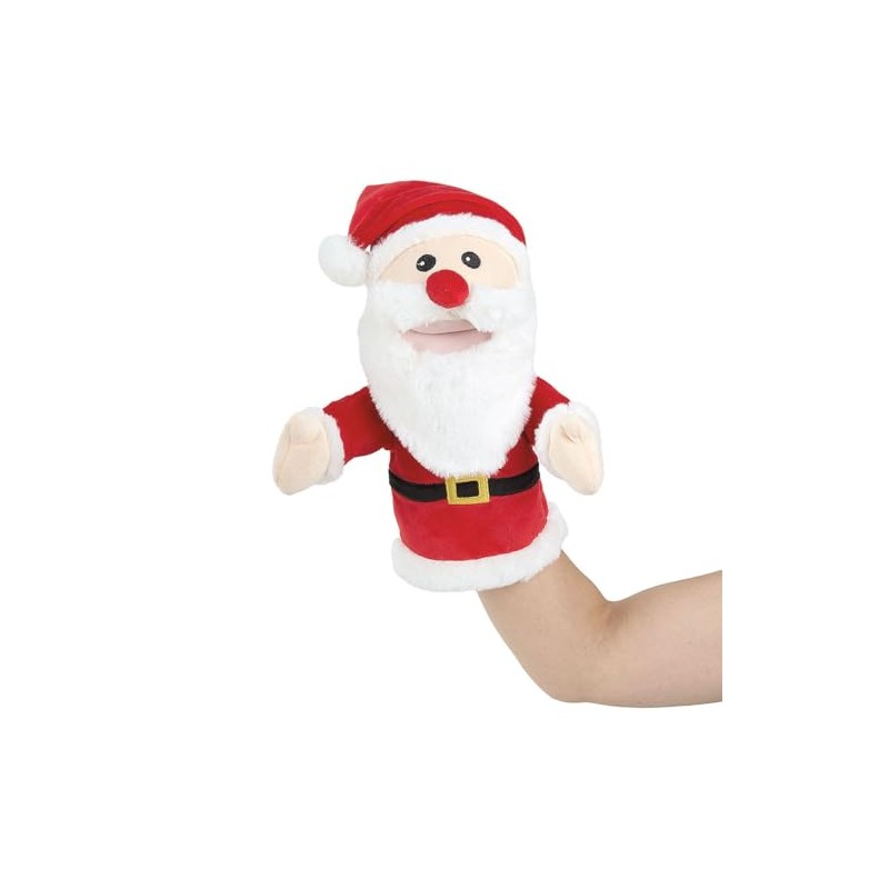 Current Christmas Hand Puppet, Santa - Toys, Children's, Interactive, 13"