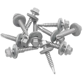 The Flashings Factory Light Section Screws (32mm) - Self Drilling Screws with 16mm Rubber Washers Included | Perfect for Joining Roof Sheets to Light Section Steel Frame Fixings (100)