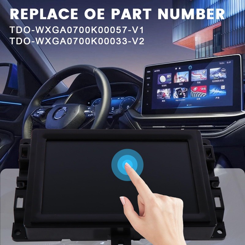 7" Uconnect Touch Screen Display Compatible with 2017 2018 2019
