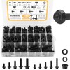 Homwin 286Pcs Flange Metric Bolt Assortment, M6-1.0, M8-1.25, M10-1.5 (12mm