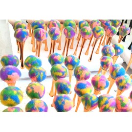 Large Powder Mineral Brush,Foundation Makeup Brush,Powder Brush and Blush Brush for Daily Makeup (5Colors) …