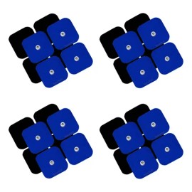 32 Electrodos Parches Pads 5x5 Snap Compatibles Con Compex                                                                                            