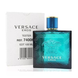 Versace Eros Eau de Toilette for Men 3.4 oz (100ml) Spray Tester Bottle – A Bold and Iconic Fragrance for Men with Mint, Green Apple, Lemon, Tonka Bean, Geranium and Vanilla Notes.