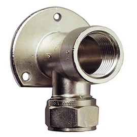 CORNAT TEC582624 Wall Plate Chrome 1/2x12mm, 1/2 Zoll x Ø 12 mm