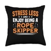 Enjoy Being A Rope Skipper Jump Rope Skipping Throw Pillow