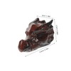 OHPHCALL Crystal Dragon Head Skull Figurine Unique Dragon Skull Decor