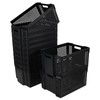 CadineUS 12 Packs Stackable Storage Baskets, Large Plastic Stacking Baskets,
