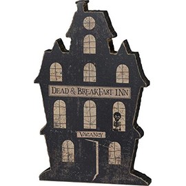 Primitives by Kathy Chunky Shelf Sitter, 4.75 x 8-Inch, Sweet Haunted Home