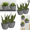 TULMERO Matte Flower Pot, Plastic Planter, Decorative Pot for Large