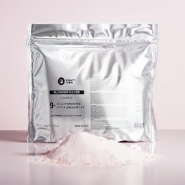 Bleaching Powder 9+ Pink, Dust-Free, Bleaching 500 g with Ultra Brightening Effect, Up to 9 Tone Levels