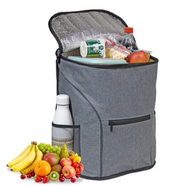 Cool Backpack Picnic Bag for Men Women Lunch Beach Camping BBQ Work School Picnic Grey