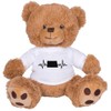 TeesAndTankYou Heartbeat North Dakota Bear: 8 Inch Brown Teddy Bear