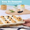 Silicone Mini Muffin Pan with Frame: Nonstick 24 Muffin Tins