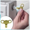 WedDecor Solid Brass 5mm Radiator Key, Universal Radiator Valve Caps